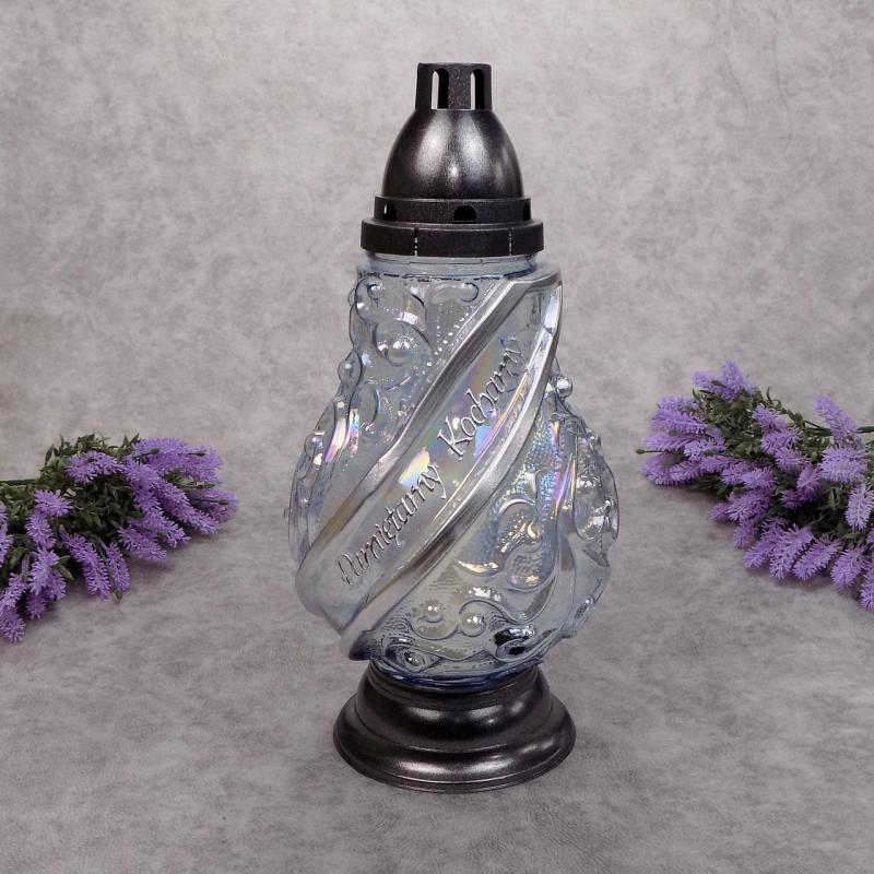 Лампадка скляна велика Koniak Wstega 64год Лампадка скляна велика Koniak Wstega 64год