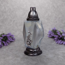 Лампадка скляна велика Urna Krzyz Zywica 45год