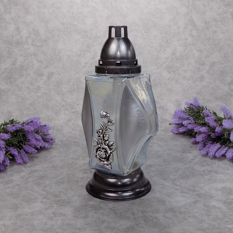 Лампадка скляна велика Urna Krzyz Zywica 45год