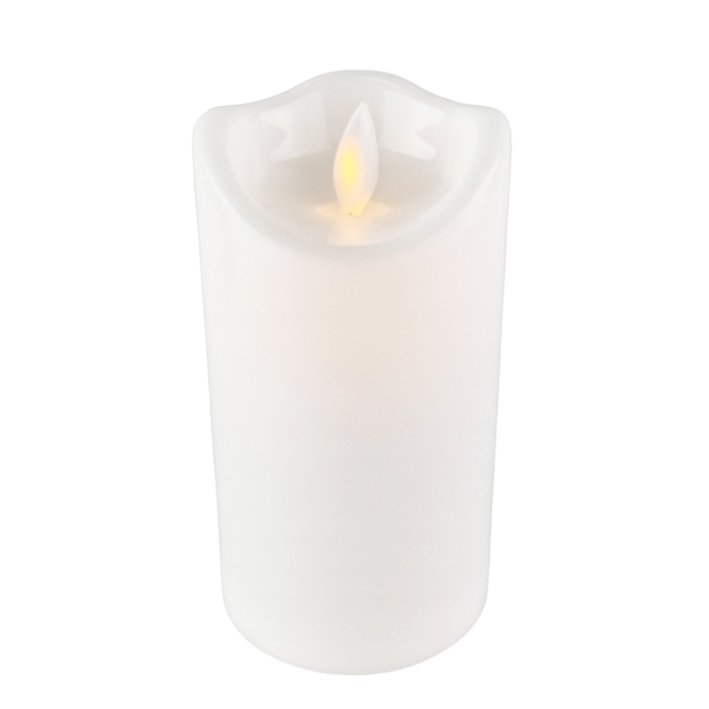 Свічка з рухливим полум“ям Led Cortina WF8 біла 12см