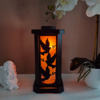 Сонячна металева лампадка Aura Solar з голубами Живе полум“я