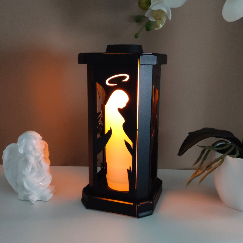 Сонячна металева лампадка Aura Solar Марія Живе полум“я