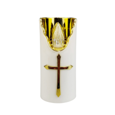 Свічка на батарейках Led Cortina WF007 біла 15 см