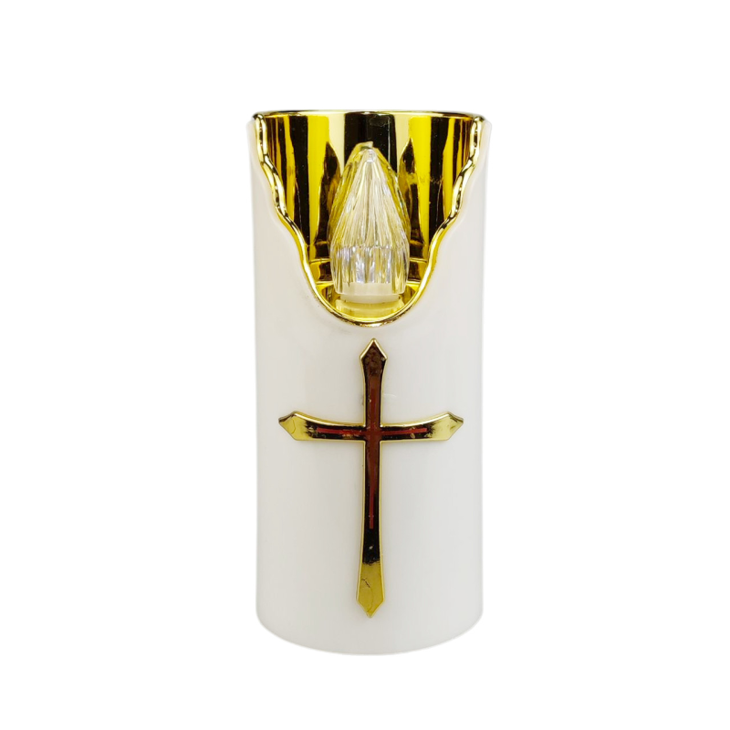 Свічка на батарейках Led Cortina WF007 біла 15 см Свічка на батарейках Led Cortina WF007 біла 15 см