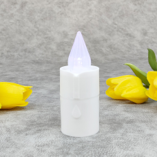 Свічка на батарейках мікс Led MD1 10 см Прозора