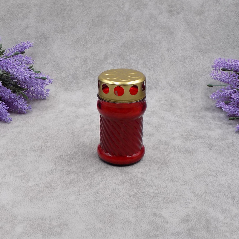 Лампадка скляна наливна 33Wp червона 11год Лампадка скляна наливна 33Wp червона 11год