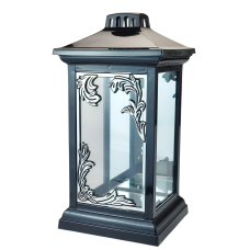 Лампадка капличка велика чорно-срібна Lampion-L26 34см