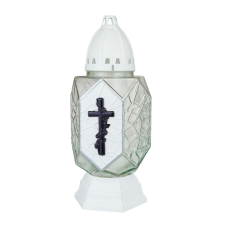 Лампадка скляна декоративна Castel біла