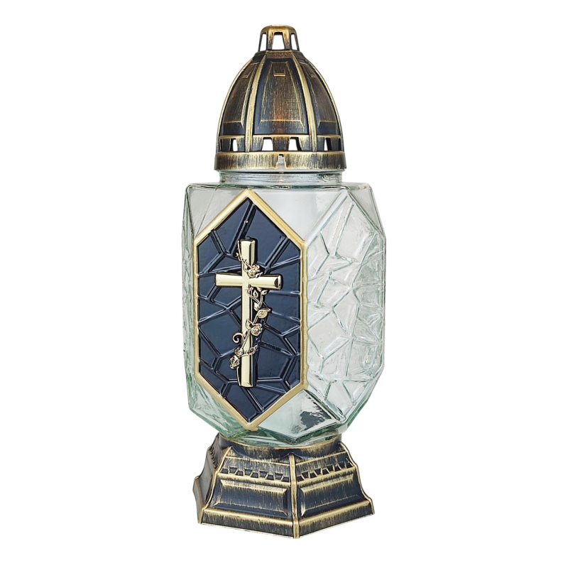 Лампадка скляна декоративна Castel чорна