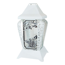 Лампадка біла ажурна середня VERSO