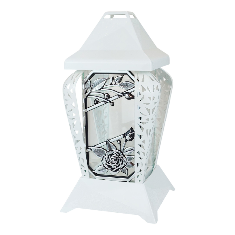 Лампадка біла ажурна середня VERSO