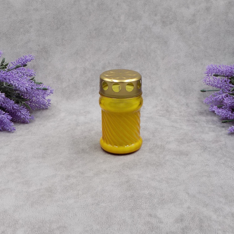 Лампадка скляна наливна 33Wp 11год жовта Лампадка скляна наливна 33Wp 11год жовта