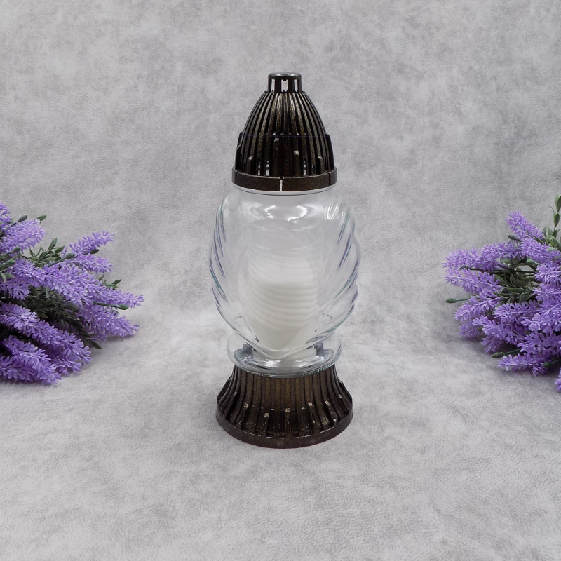 Лампадка скляна середня LP116 прозора 20 год Лампадка скляна середня LP116 прозора 20 год