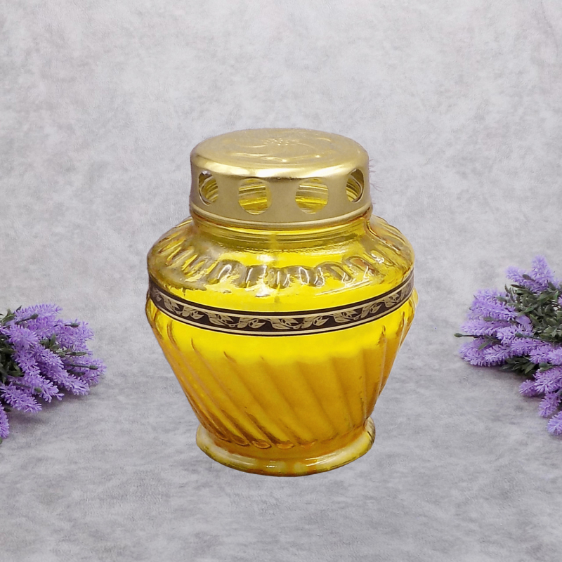 Лампадка скляна заливна LP680p 26год жовта Лампадка скляна заливна LP680p 26год жовта