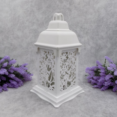 Лампадка велика ажурна Білий вазон 33год