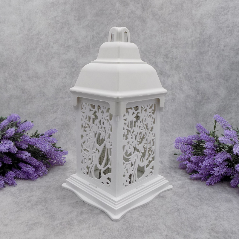 Лампадка велика ажурна Білий вазон 33год