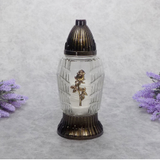 Лампадка скляна Вічна Троянда прозора LP565U 20год