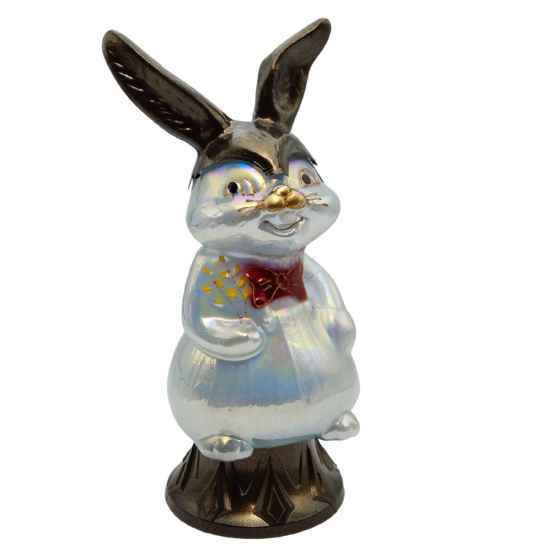 Лампадка скляна велика заєць LPJ Zajac 45год