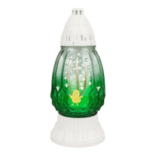Лампадка скляна середня великодня LPJ2U 2Zdobione 20год зелена